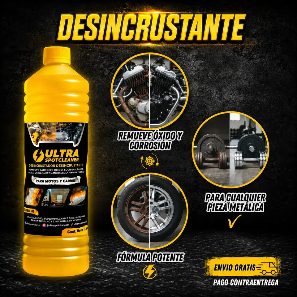 ¡DESINCRUSTANTE DE ÓXIDO EN 1 MINUTO! (1 LITRO)