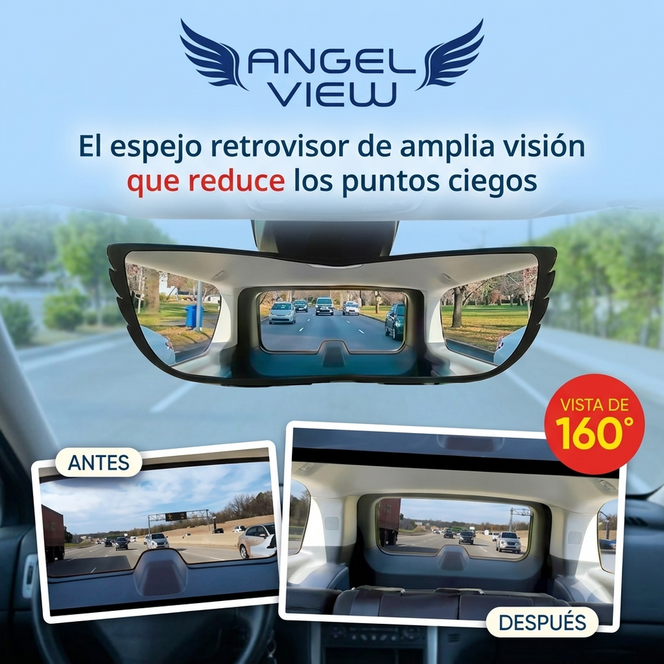 ESPEJO RETROVISOR GRAN ANGULAR + ENVIO GRATIS